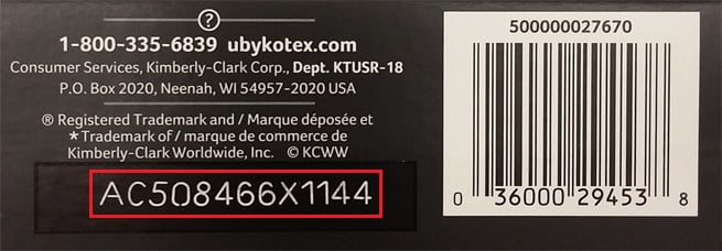 Consumer service barcode